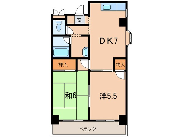 クヴァレ御影の物件間取画像